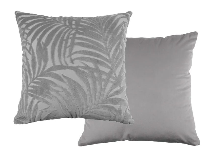 Home&Comfort Sierkussen Shaved Flannel Velvet - Frost Grey - 40 x 40 cm