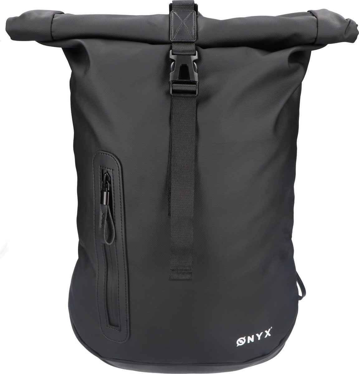ONYX Rolltop Rugzak 25 tot 40 L - Met Laptopvak - Verstelbare Rugtas - Reistas - Waterbestendig en Duurzaam - Zwart