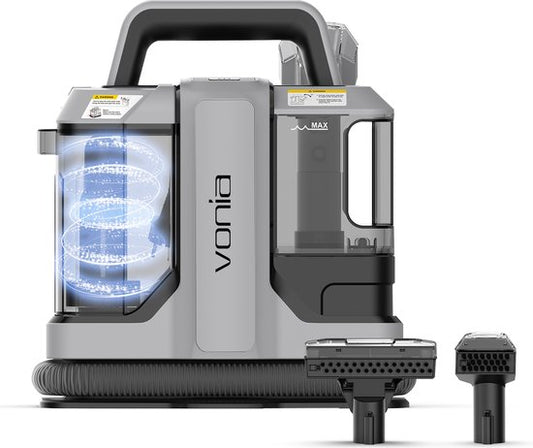 Vonia Tapijtreiniger - Vlekkenreiniger - Bankreiniger - Reinigingsmachine - Bekledingsreiniger - 450W - Grijs
