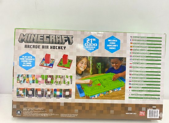 A Ambassador® Minecraft Arcade Air Hockey - Airhockey - Tafelmodel - Gezelschapspel - Het grote speelgoedboek 2025