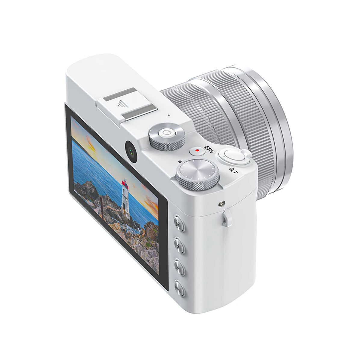Songdian digitale camera - 5K en 64MP - 8x optische zoom - Wit