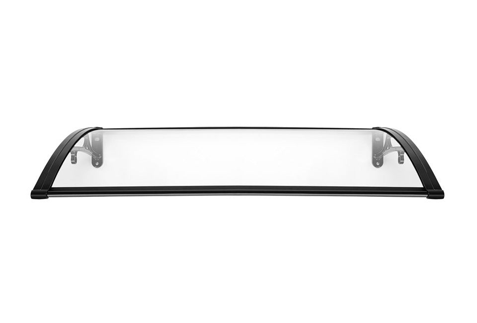 Hortensus Deurluifel - Polycarbonaat & Aluminium - 100 x 60 x 23 cm - Transparant