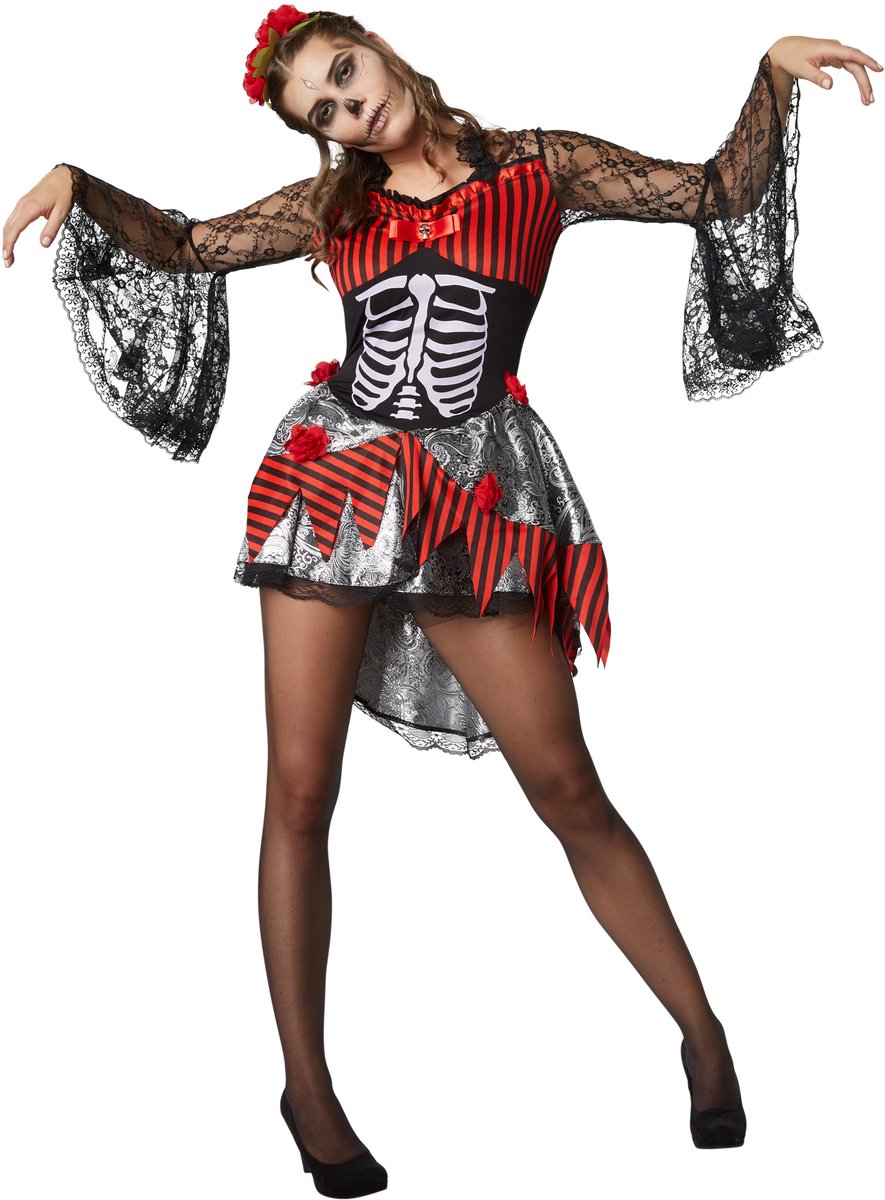 Dressforfun - Griezelige Danseres - Sexy Halloween & Carnaval verkleedkostuum voor Dames - Maat XXL