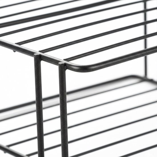 Metaltex - Bordenrek - Zwart - Keukenkast organizer - 25x25x19 cm