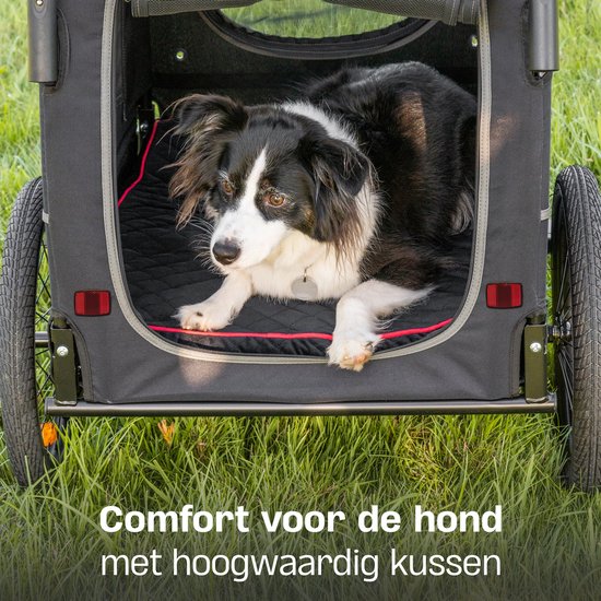 TrevoPet - Hondenfietskar - Hondenkar - Hondenfietskar Opvouwbaar - Hondenfietskar voor Kleine en Grote honden (max. 30kg) - Honden Fietskar - 2-in-1 Hondenfietskar voor Fiets naar Hondenbuggy - Hondenwagen - Geschikt voor E-Bikes en Normale Fietsen