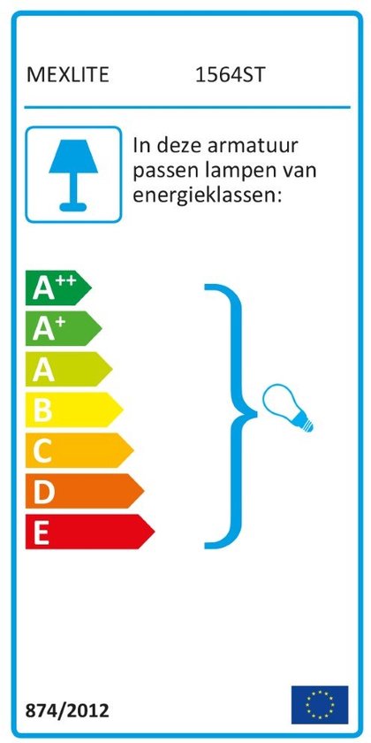Vloerlamp Mexlite Noor - Staal