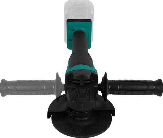 VONROC Accu Haakse Slijper - VPower 20V – Ø125mm – Incl. zijhandgreep & toolbag - Zonder accu & lader