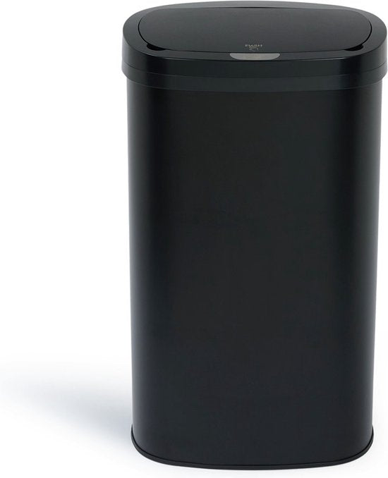 Umuzi Cleaning Touch Bin Prullenbak - 58 liter - Zwart - 70x29x41cm