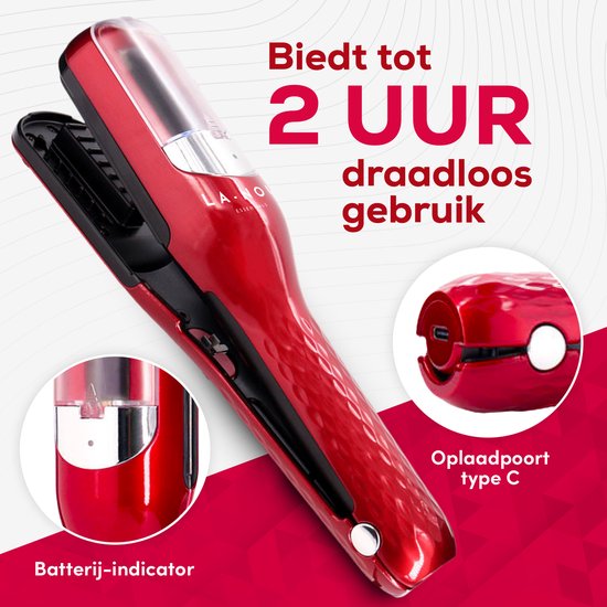 La Nou® Split Remover 4 - Split Ender -Incl. accessoires - Voor Gespleten Haarpunten - Split end Trimmer - Split remover - Rood