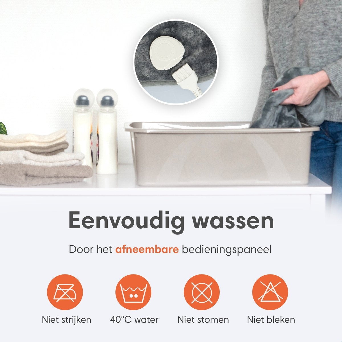 Warmtekussen - Elektrisch Kussen met 9 Warmtestanden - Elektrische Warmte Mat - Verwarmd Nek Schouder en Onderrug - 100W