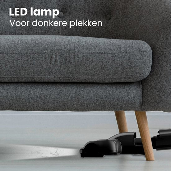 Auronic Steelstofzuiger - Draadloos - Zonder Zak - Op Accu - Zelfstaand - 220W - Extra Batterij - Vacuum Cleaner - Zwart