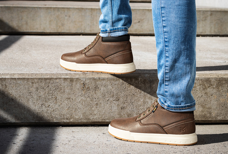 Milanoro - Comfortabele sneakers voor heren - Donkerbruin - Maat 43