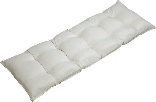 Zitbankkussen 145x45x8cm Visco Effect Indoor Outdoor Bank Crème