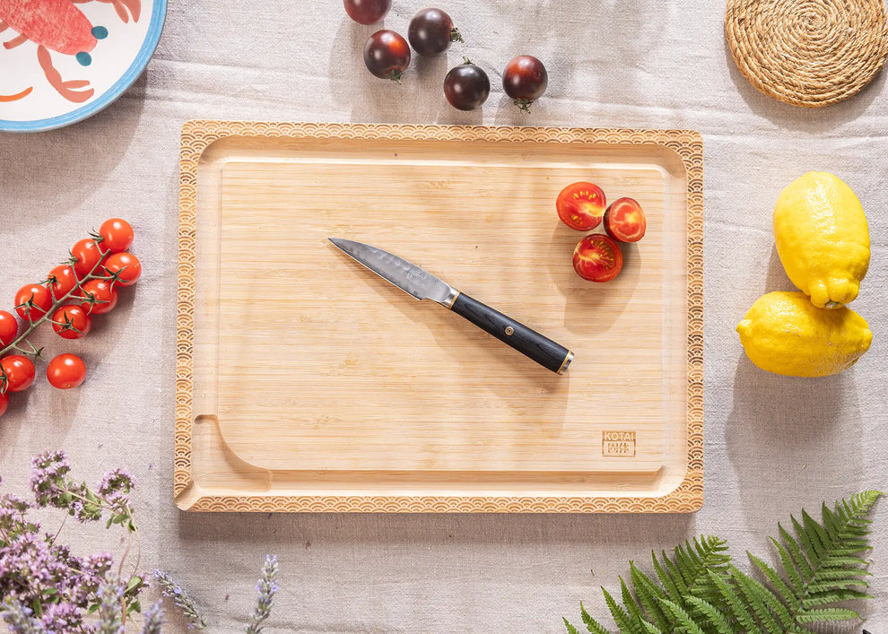 KOTAI Starter Messenset 2-delig – San-Mai AUS-10 Staal – Zwart Pakkahout