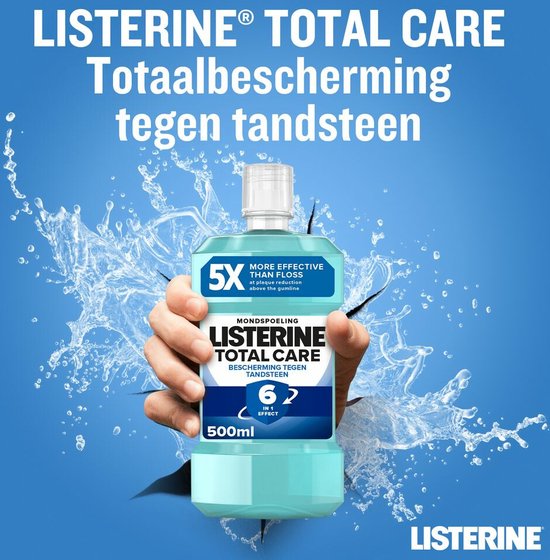 Listerine Total Care Bescherming Tegen Tandsteen 500 ml