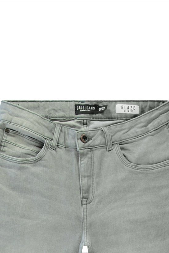 Cars Jeans Blaze Slim Fit Jeans - Grijs Used - Maat 40