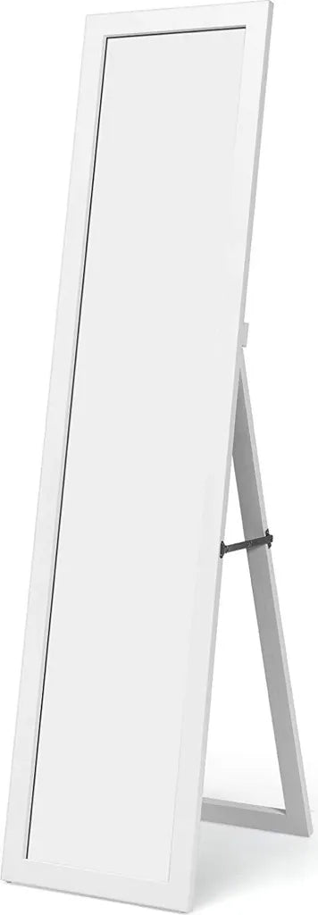 Coast 2 in 1 full-body spiegel vol lichaamsniveau met houten frame 37 x 155 cm wit