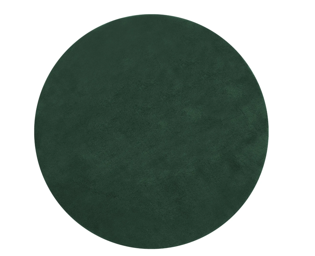 Tectake Soft Zone Rond Vloerkleed Ø 120 cm – Groen – Extra Zacht en Wasbaar