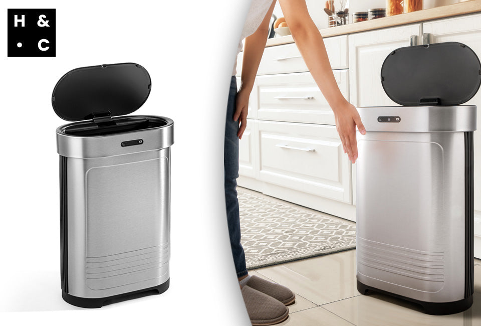 Prullenbak van 52L met Sensor – Slimme en Hygiënische Oplossing voor Thuis en op Kantoor