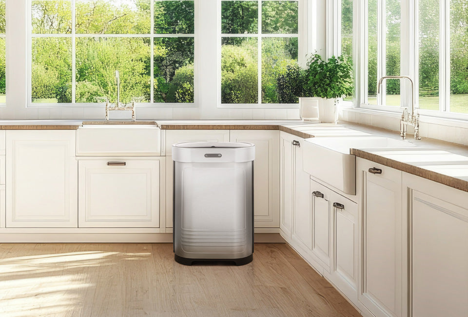Prullenbak van 52L met Sensor – Slimme en Hygiënische Oplossing voor Thuis en op Kantoor