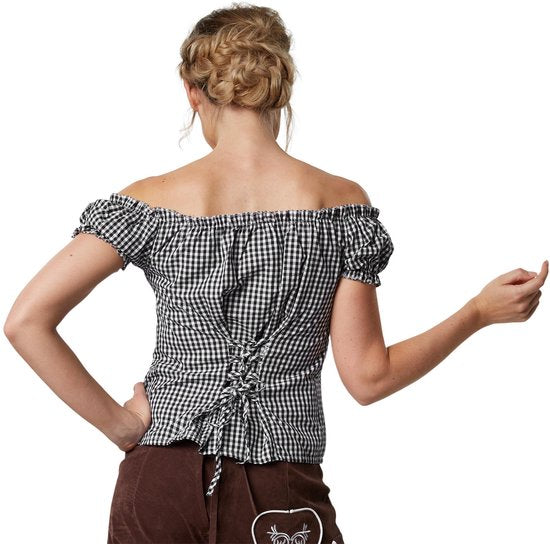 Dressforfun Kostuumblouse Stefferl L - verkleedkleding kostuum halloween verkleden feestkleding carnavalskleding carnaval feestkledij partykleding - 303122