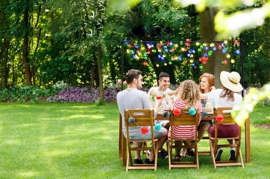 Arti Casa Tafelstang - Decoratieframe - met Klemmen - voor Bloemen, Ballonnen, Lampjes en Planten - Trouwboog - Metaal - Zwart