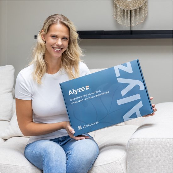 Alyze Anti snurk kussen - Voor iedere slaaphouding - 62 x 37cm - Hoofdkussen - Ergonomisch - Slaap - Vlinder - Kussen - Nekklachten - Memory foam - wit - Alyze