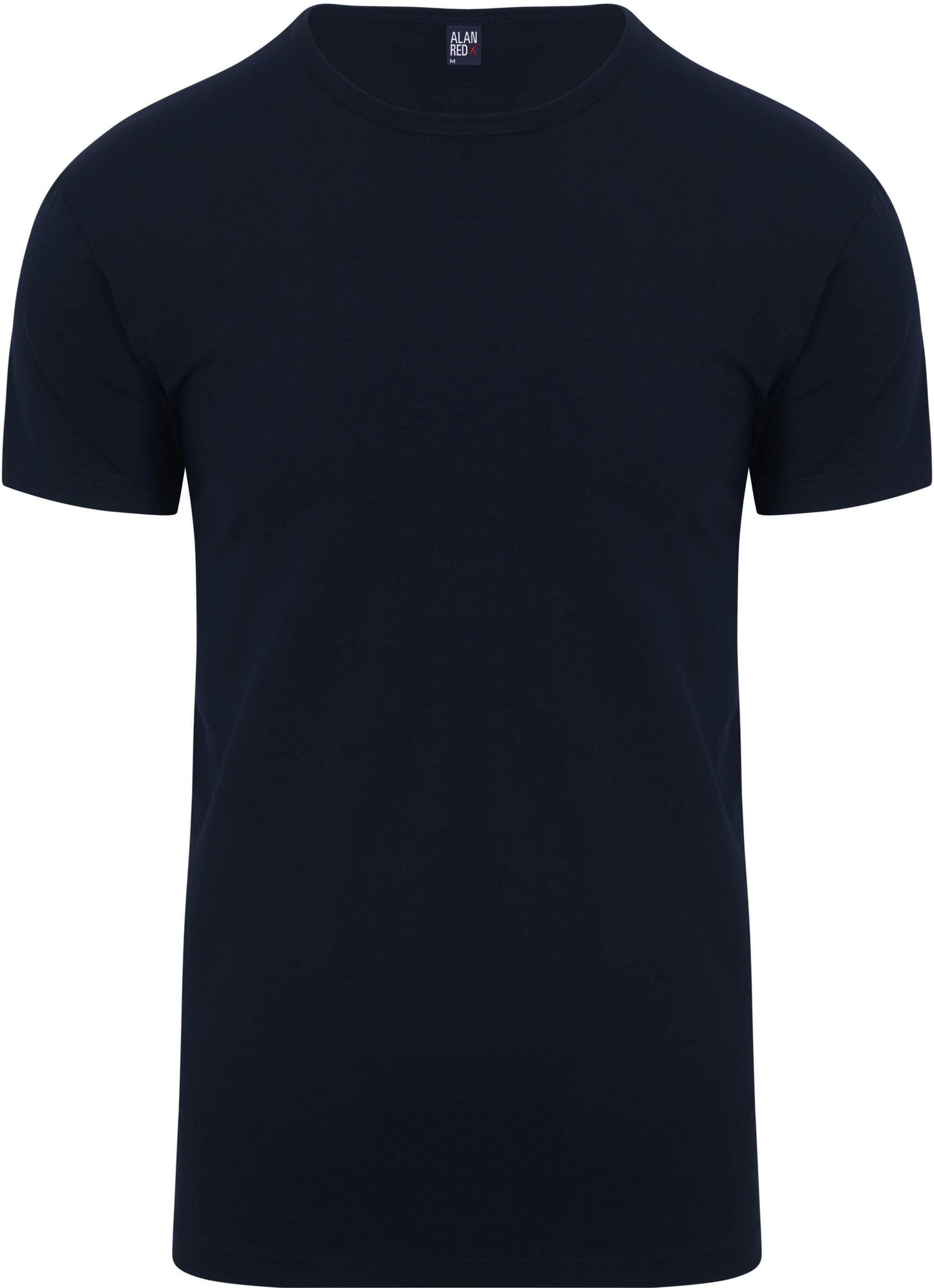 Alan Red - S - Ottawa T-shirt in een dubbele verpakking - Stretch - Heren - Navy
