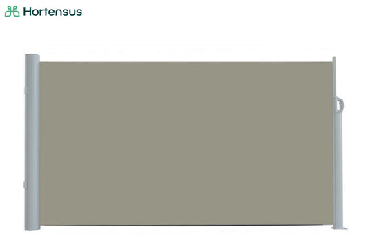 Hortensus - Uitschuifbaar windscherm in antraciet of beige van Hortensus - 140 x 300 cm - Beige