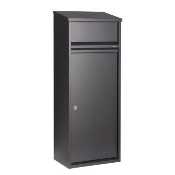 Allux 700 Pakketbrievenbus - Staal - Met Rukoslot - 27,5 x 41,5 x 108 cm - Zwart