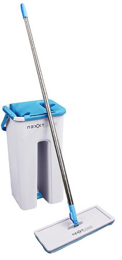 Nexxt Flat Mop - met Emmer - 360° Draaibaar