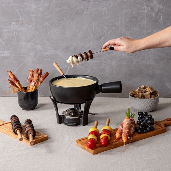 Boska Fondueset Nero - Kaasfondueset - Zwart - 1,3 L - Voor 875 gram Kaasfondue