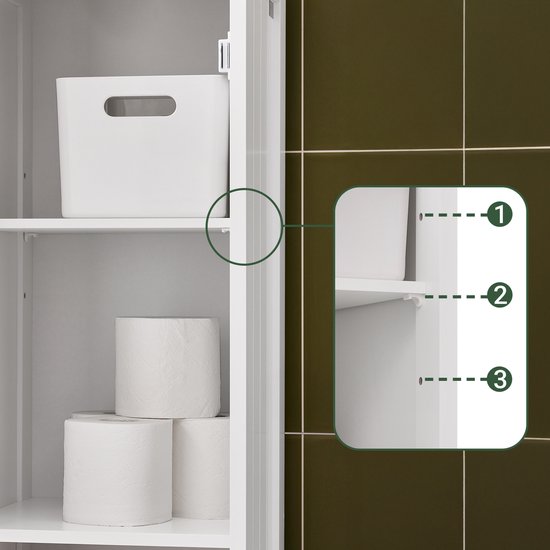 SoBuy Badkamerkast FRG236-WN