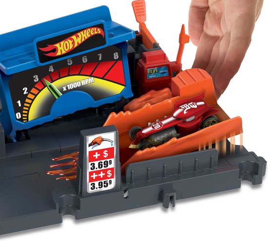 Hot Wheels City Explorer Fuel Station Shift - Hot wheels uitbreiding - Hot wheels baandelen