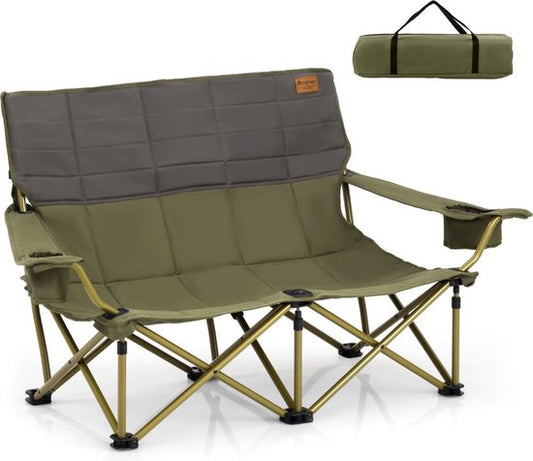 Coast Oversized Opvouwbare Campingstoel - Buitengebruik - 300 kg - 149 x 70 x 80 cm - Blauw
