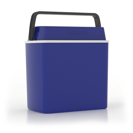 Campart Koelbox CB-8624 - Coolbox 22 liter - Lichtgewicht met handvat - Thermo-elektrisch koelsysteem - Met 12V stekker voor onderweg en in auto - Om te vormen naar 230V netstroom stekker - Blauw