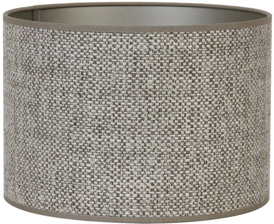Light & Living - Lampenkap Saverna - Handgemaakte Rond Lampenkap van Textiel - Ø35x30 cm - Bruin