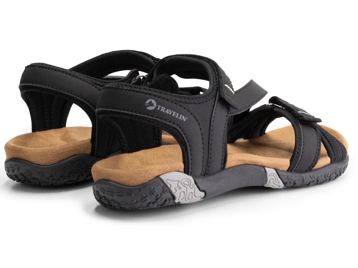 Travelin Helsem Sandalen - Zwart - maat 38