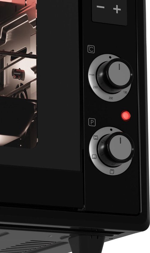 Wiggo WMO-E657(B) - Vrijstaande Mini Oven - Electrisch - 60 CM - 65 liter - 2000 W - 5 Jaar Garantie - Zwart