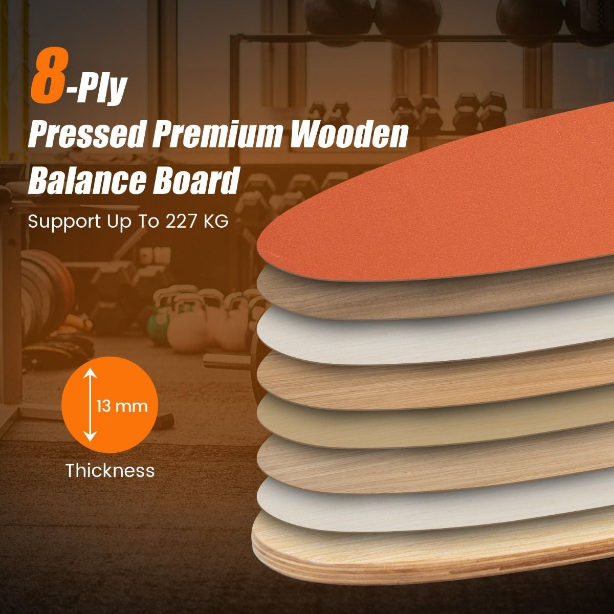 Coast Houten Balansbord - Trickboard - Incl. Kurkrol