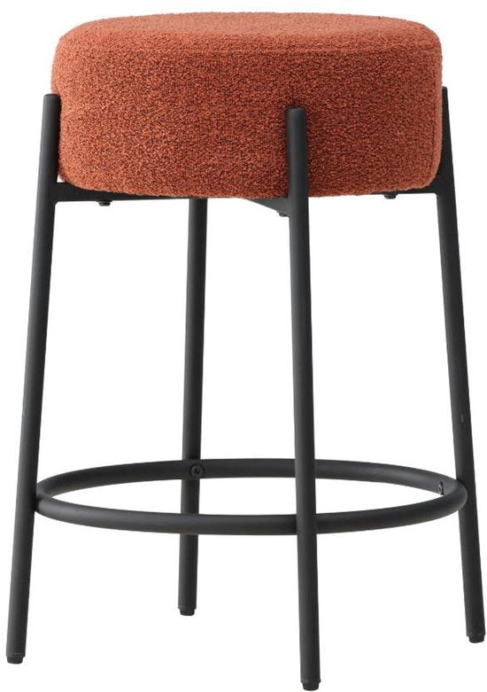 Tucson barstoel bouclé rood