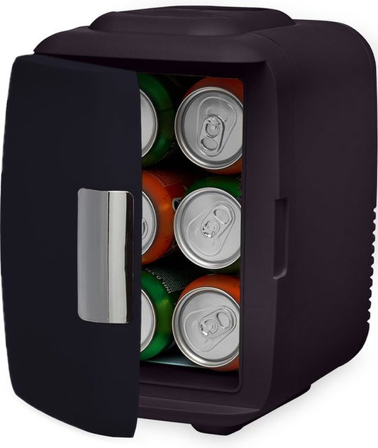 Auronic Mini Koelkast - 4 Liter - Make-Up en Beauty Skincare - 100/240V / 12V Auto Stekker - Zwart
