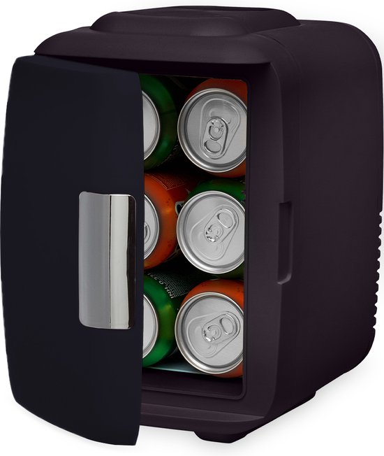 Auronic Mini Koelkast - 4 Liter - Make-Up en Beauty Skincare - 100/240V / 12V Auto Stekker - Zwart