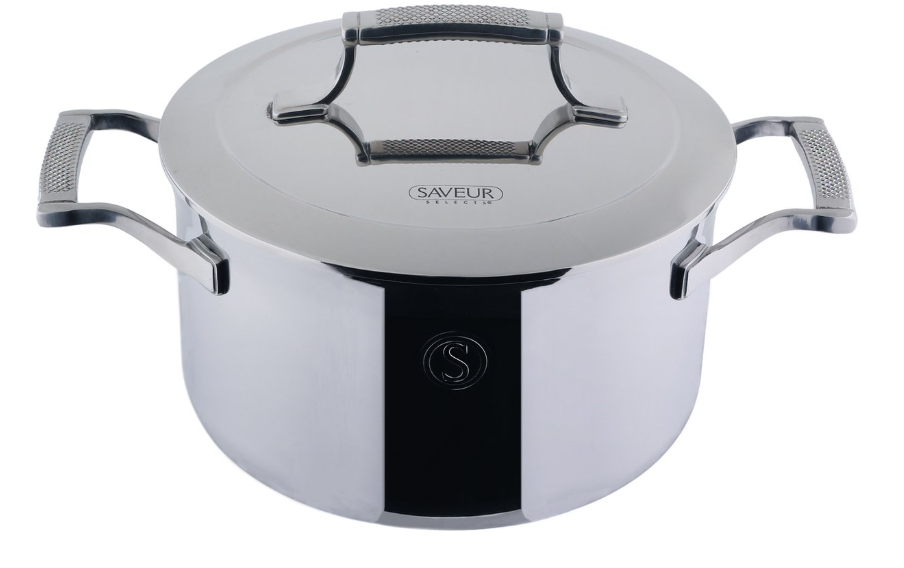 Saveur Selects Voyage Kookpan met Deksel - Tri-Ply RVS - 22 cm