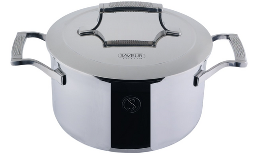 Saveur Selects Voyage Kookpan met Deksel - Tri-Ply RVS - 22 cm
