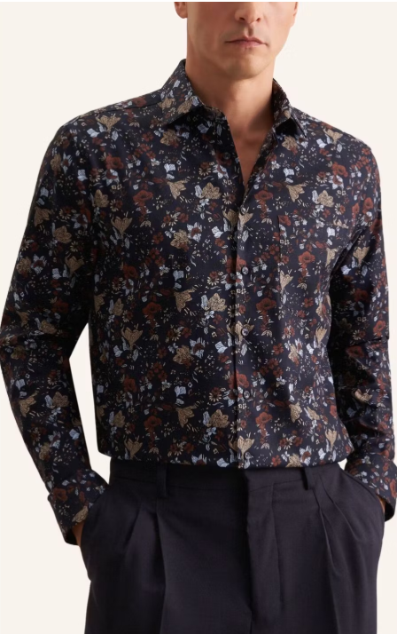 Seidensticker Kent Business Overhemd Regular Fit – Cappuccino – maat L