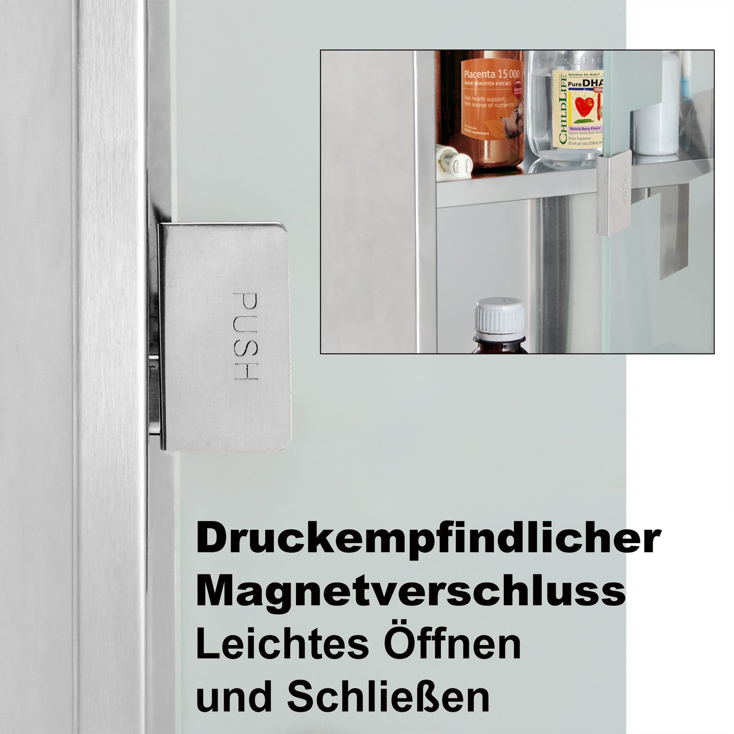 DBA Medicijnkastje met slot - 48,5cm x 25cm x 12cm