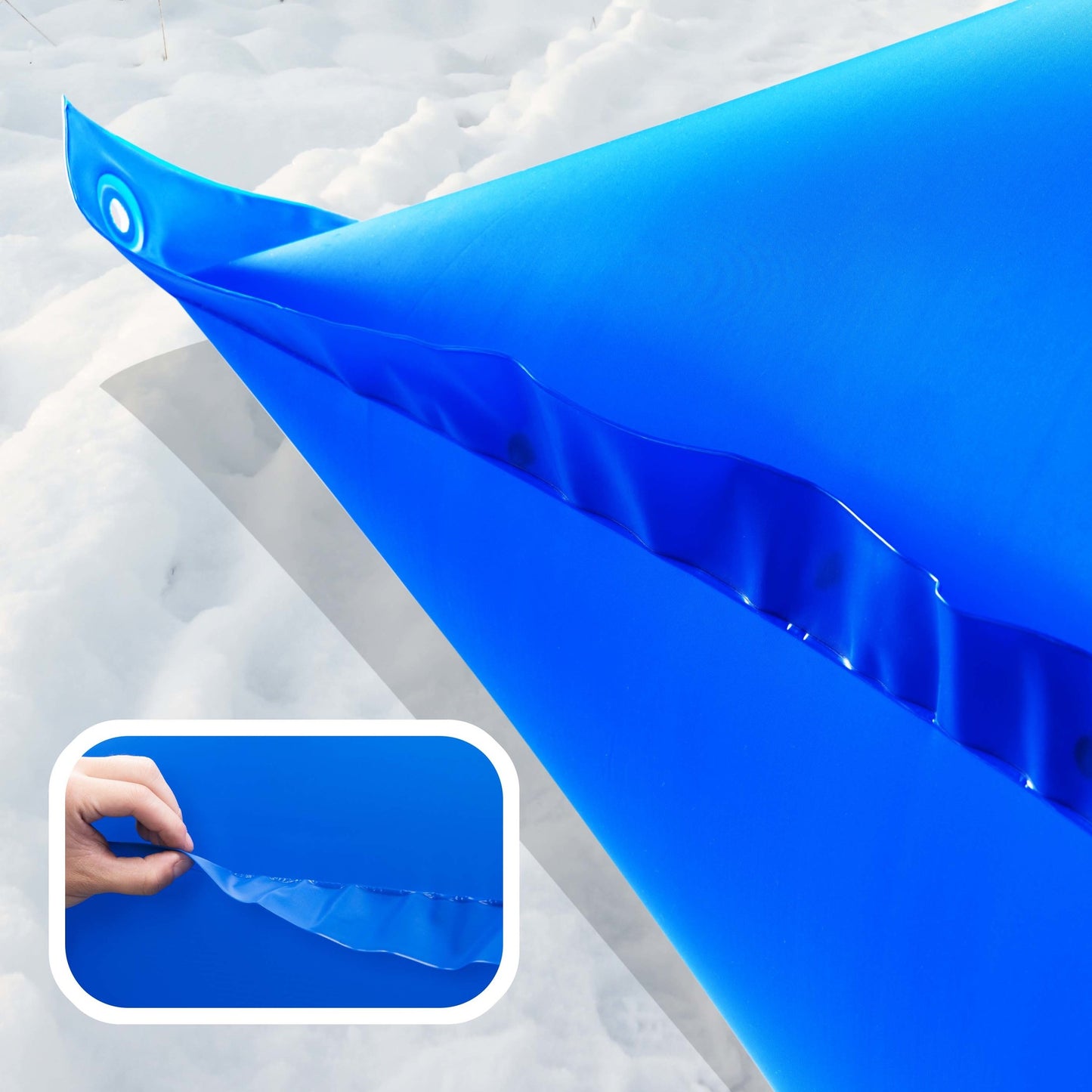 Monzana Zwembadkussen XL 4 stuks - Chloorbestendig PVC – Blauw
