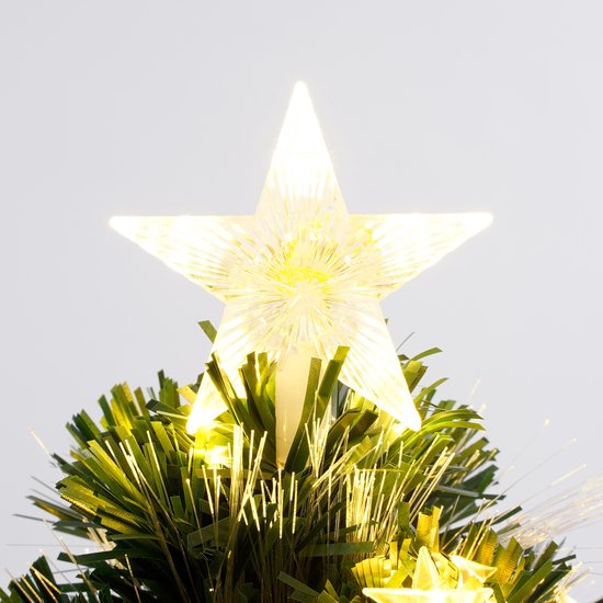 Luca Lighting Mercury Kunstkerstboom met Fibre Optic Verlichting - H45 x Ø25 cm - Groen