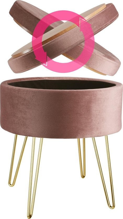 tectake - Zitkruk Ava roze - 403953